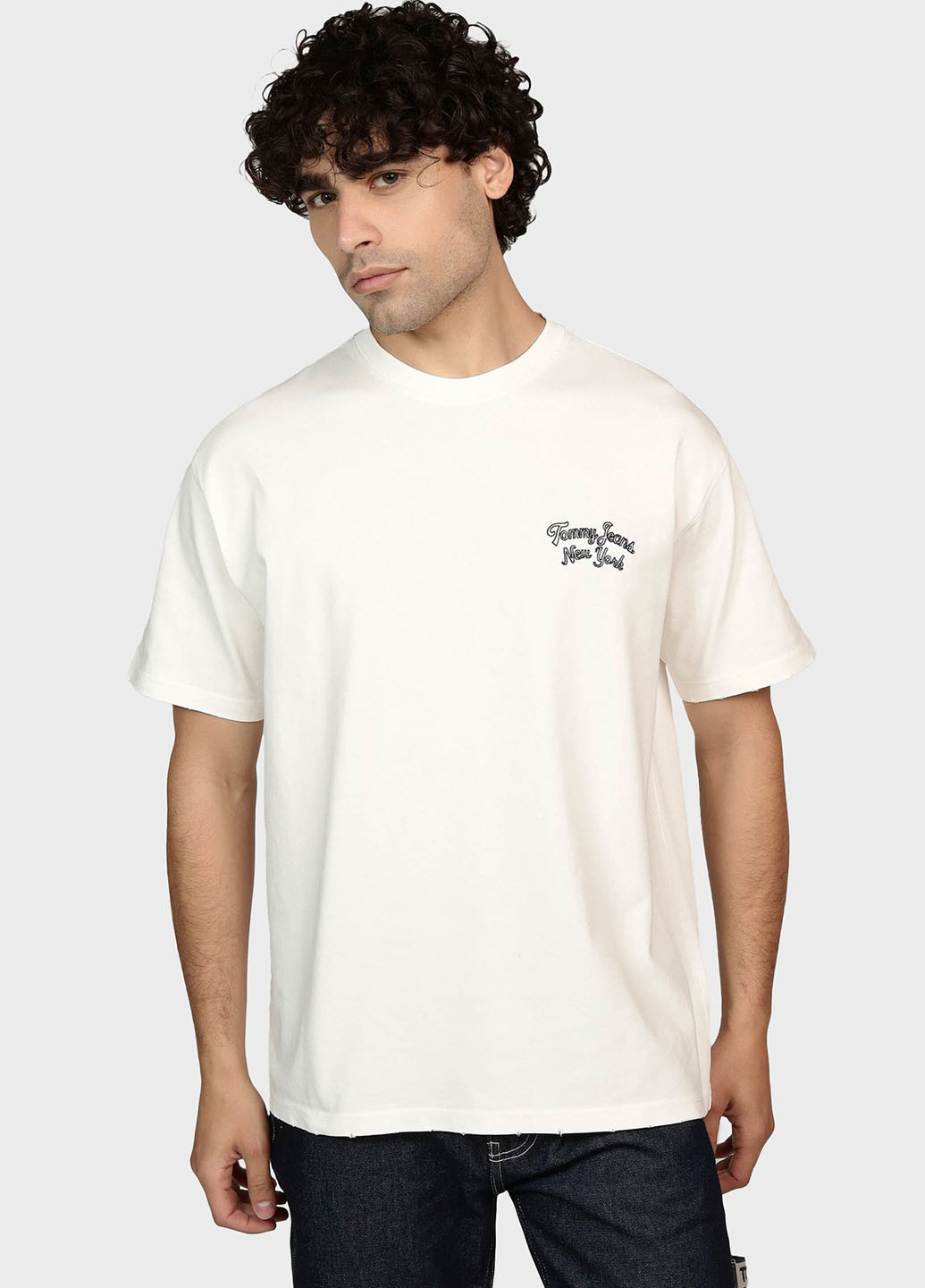 Біла футболка Tommy Jeans