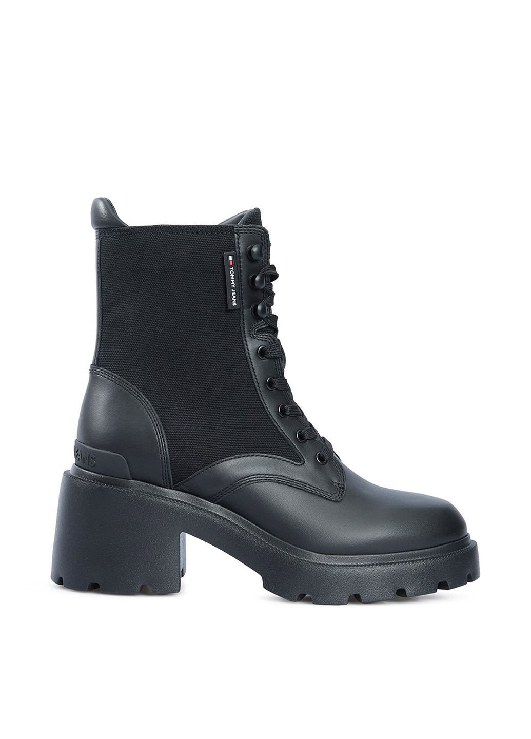 Зимние ботинки Tommy Jeans с логотипом, со шнуровкой, с тиснением тканевые