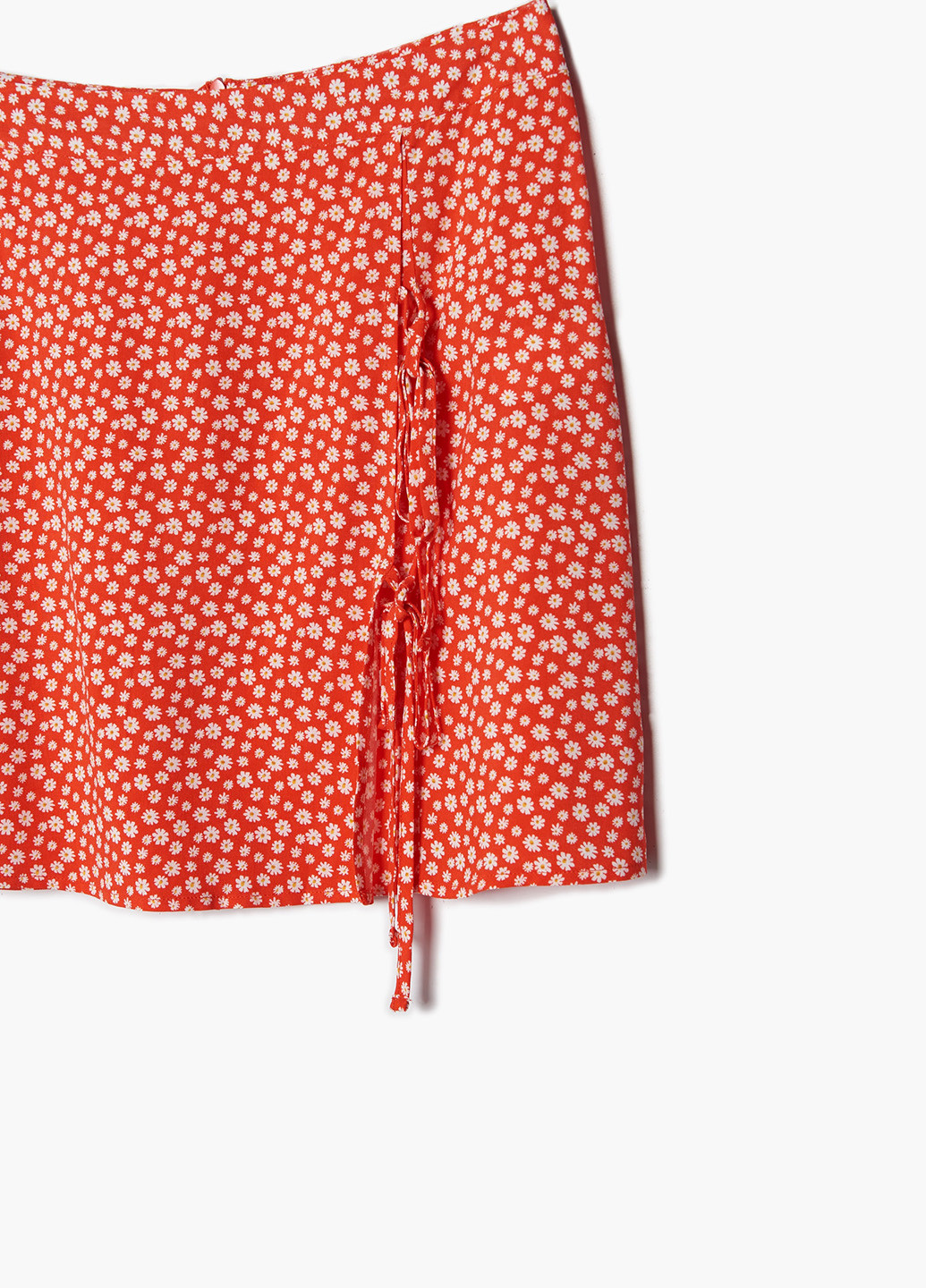 Красная кэжуал цветочной расцветки юбка Cropp а-силуэта (трапеция)