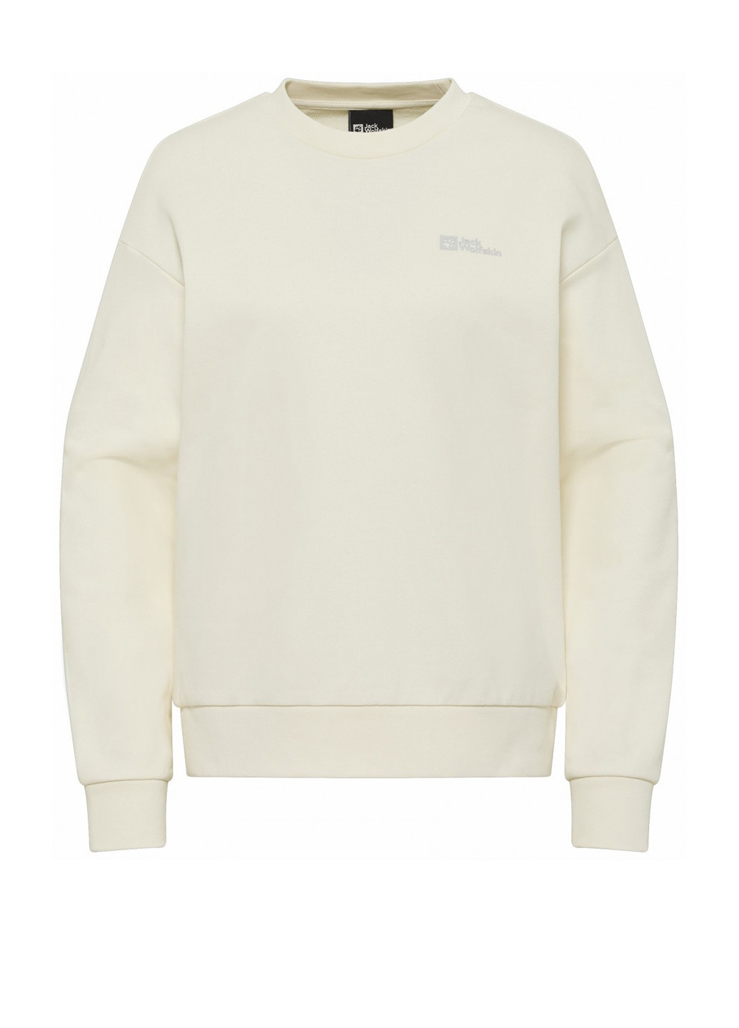 Белый свитшот Jack Wolfskin однотонный без декора (328829592)