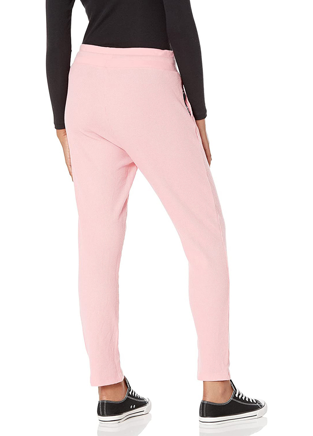 Светло-розовые спортивные демисезонные укороченные, зауженные брюки Tommy Hilfiger