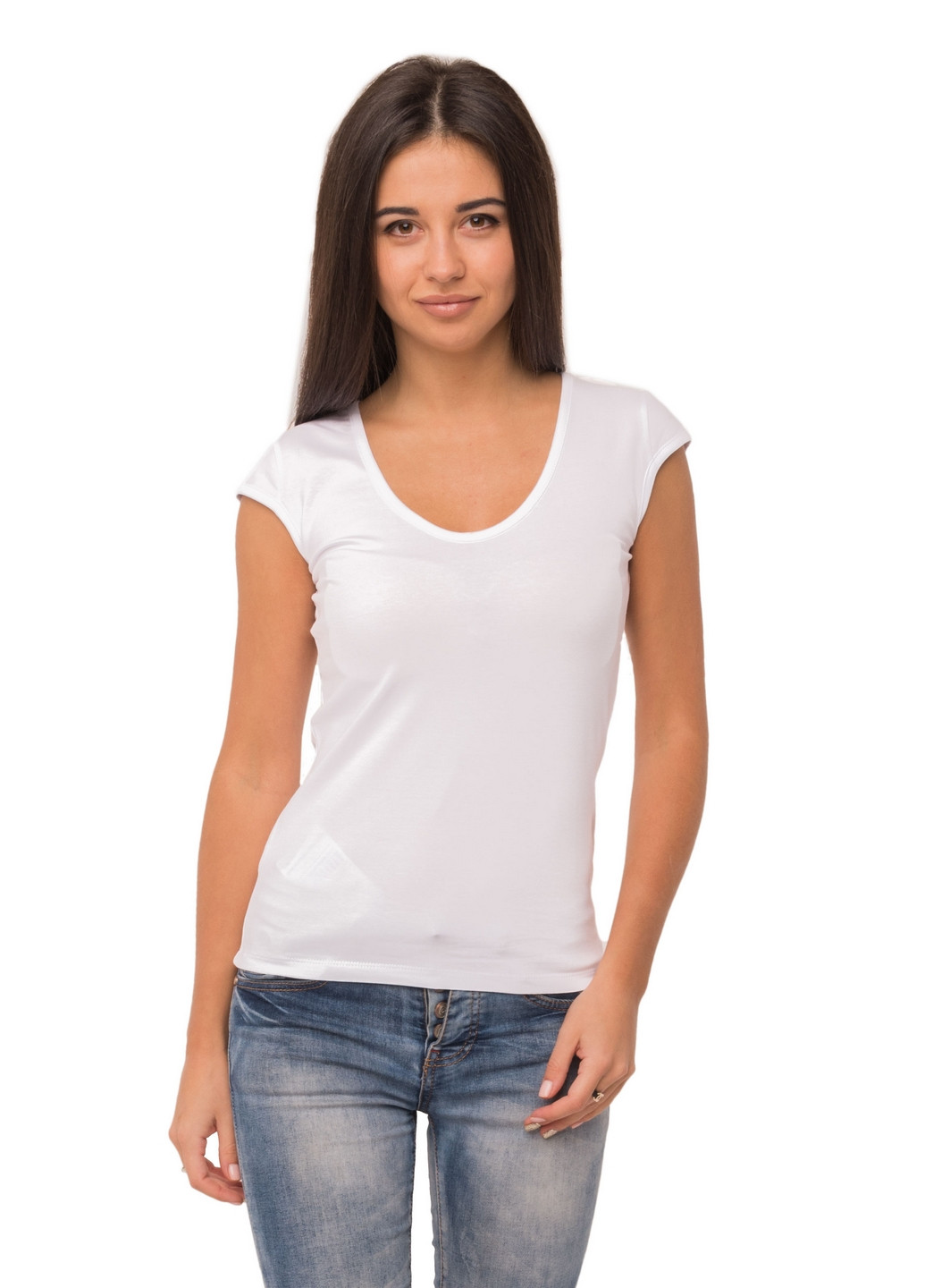Біла всесезон футболка жіноча Наталюкс 41-2323
