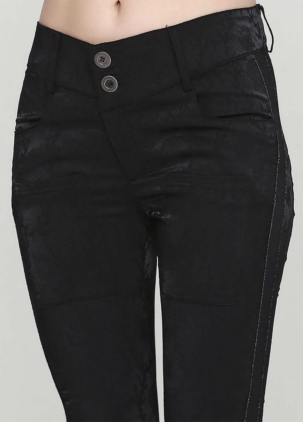 Черные кэжуал демисезонные зауженные брюки NU DENMARK