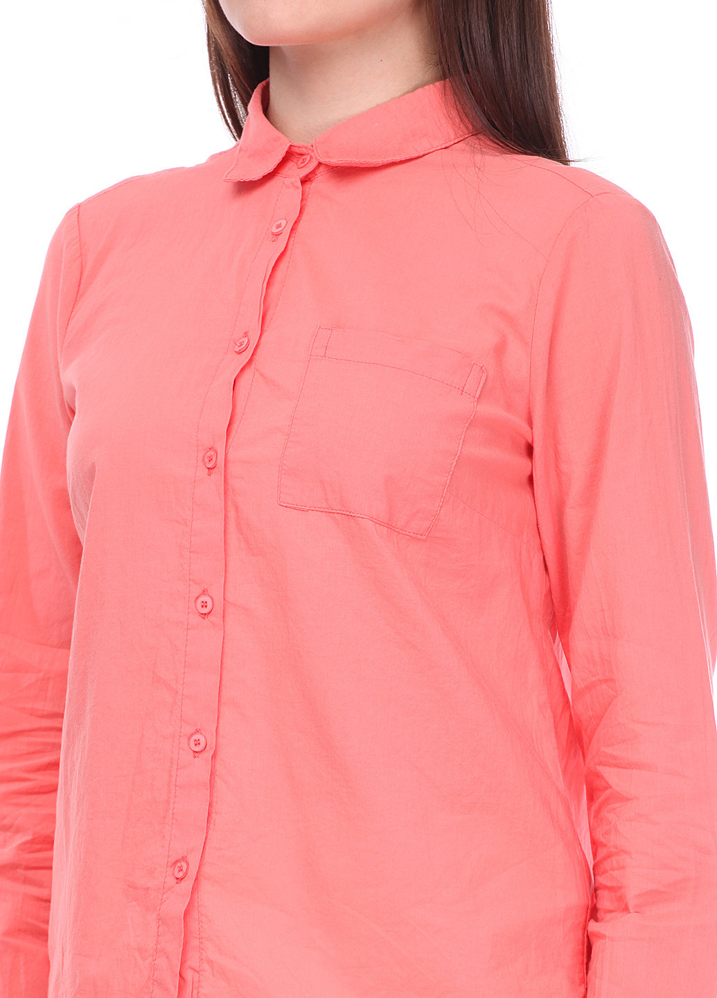 Коралловая кэжуал рубашка Pink Woman