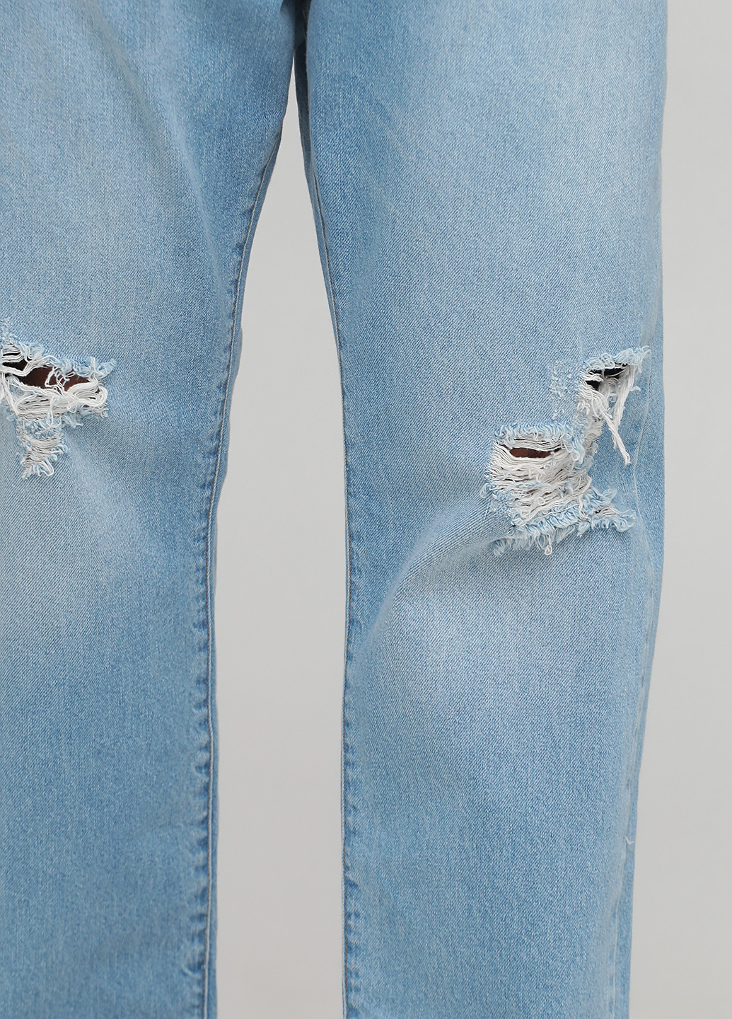 Голубые демисезонные прямые джинсы Zeffer