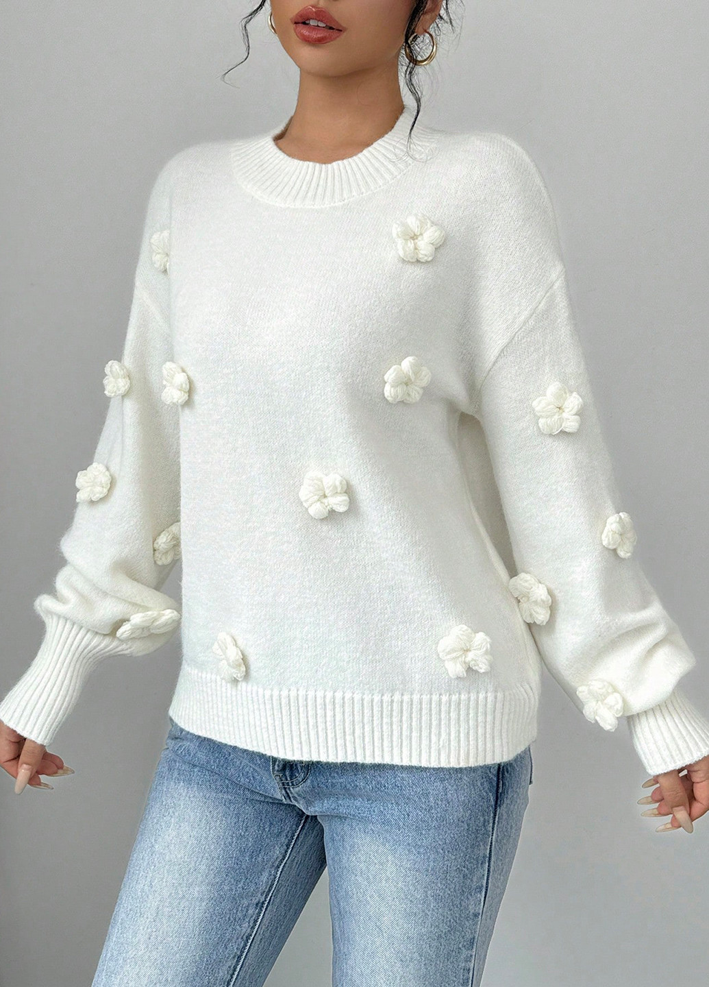 Молочний демісезонний джемпер джемпер SHEIN