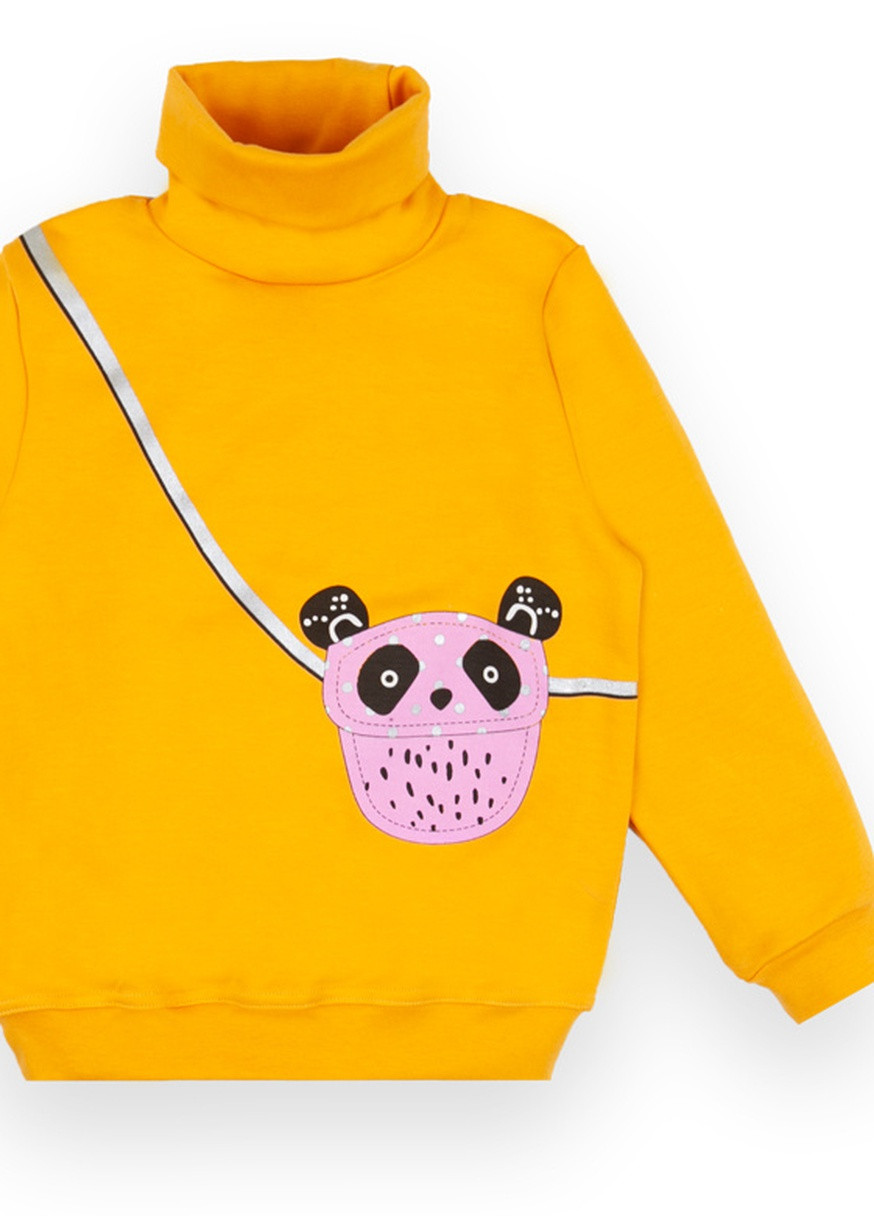 Помаранчевий зимовий дитячий светр для дівчинки sv-21-71-1 Габби