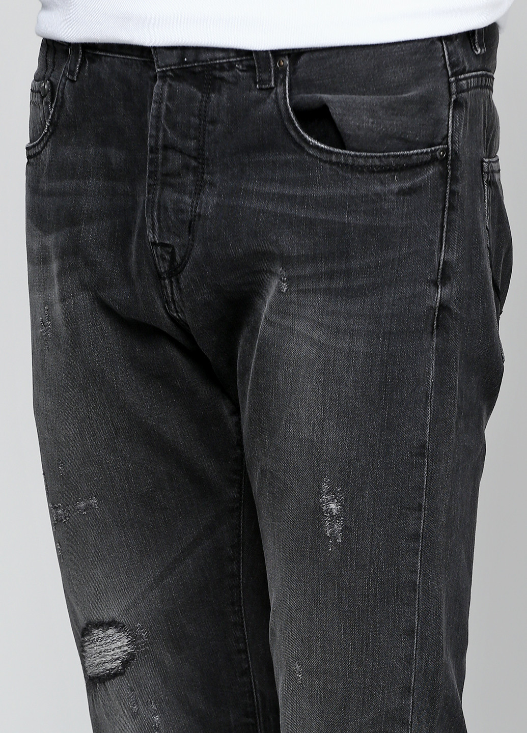 Темно-серые демисезонные со средней талией джинсы Rifle
