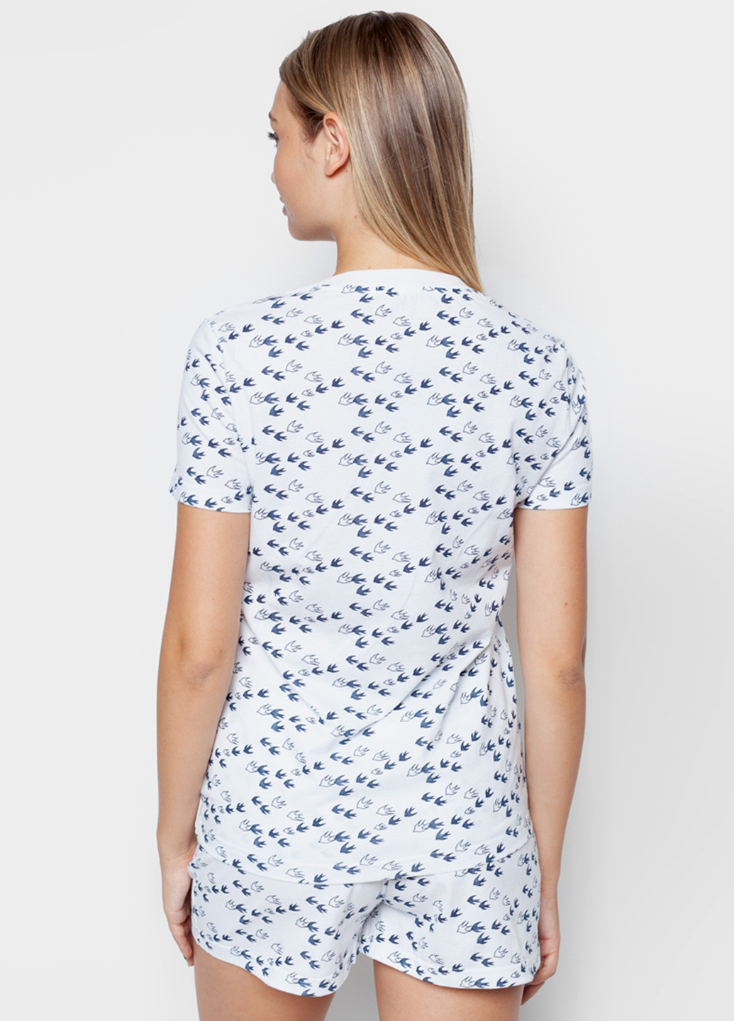 Блакитна всесезон піжама (футболка, шорти) футболка + шорти Arber Woman