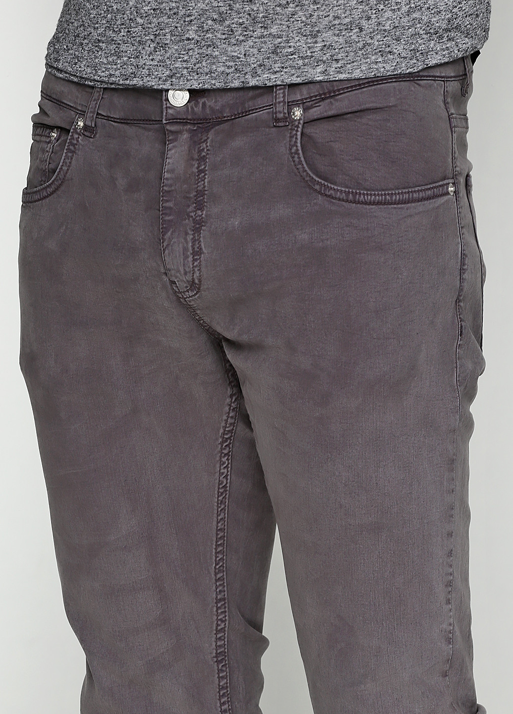 Серые демисезонные зауженные джинсы Gant
