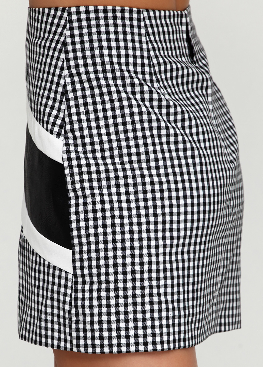 Черно-белая кэжуал юбка Stradivarius