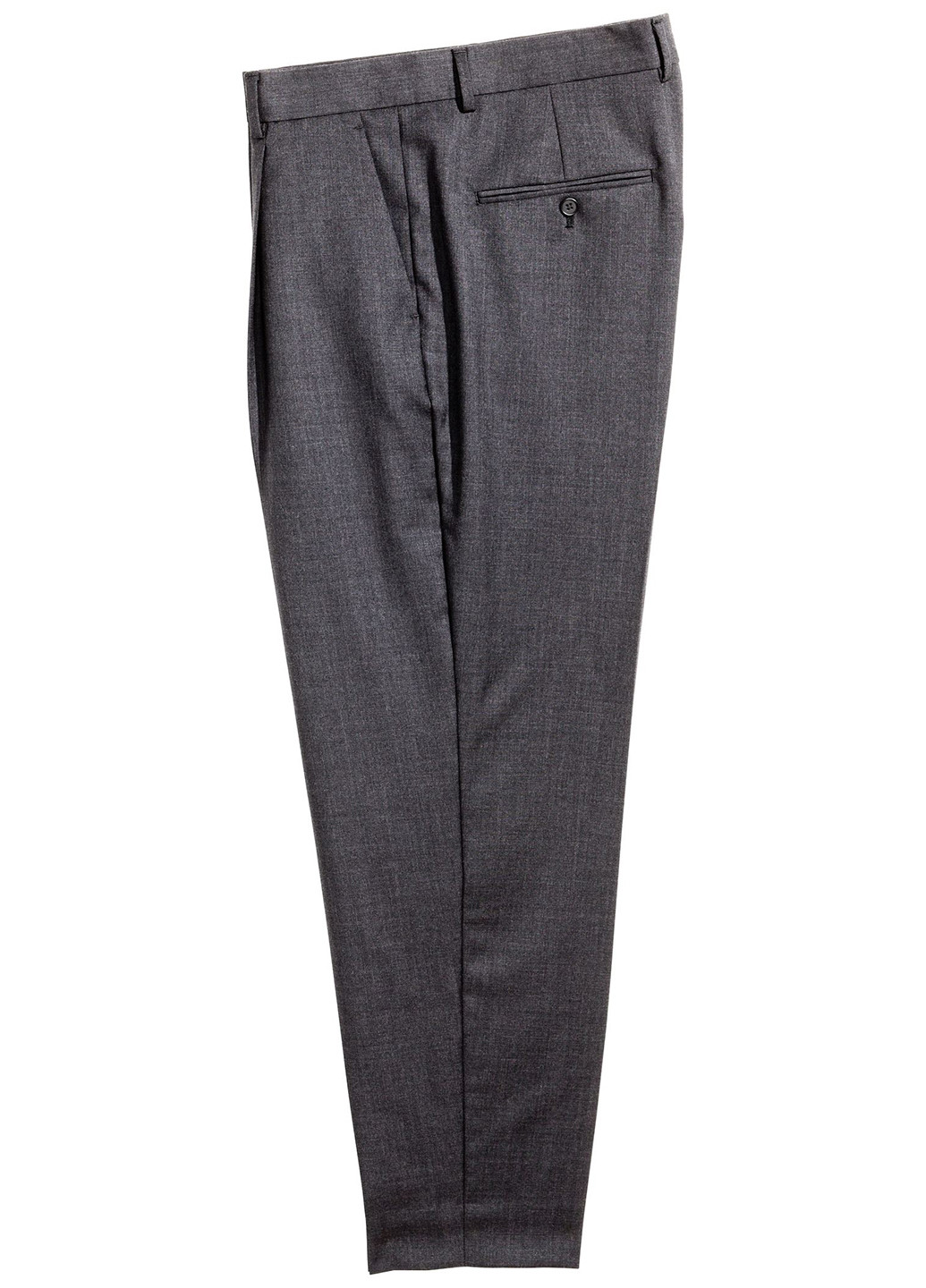 Темно-серые классические демисезонные зауженные брюки H&M