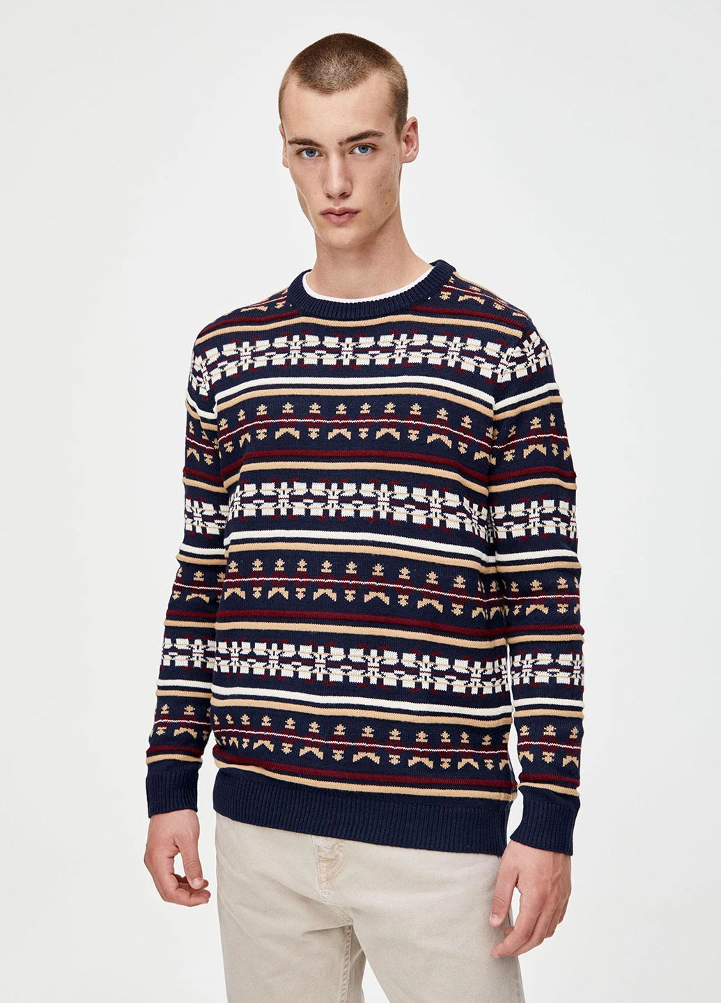 Темно-синій демісезонний джемпер джемпер Pull & Bear