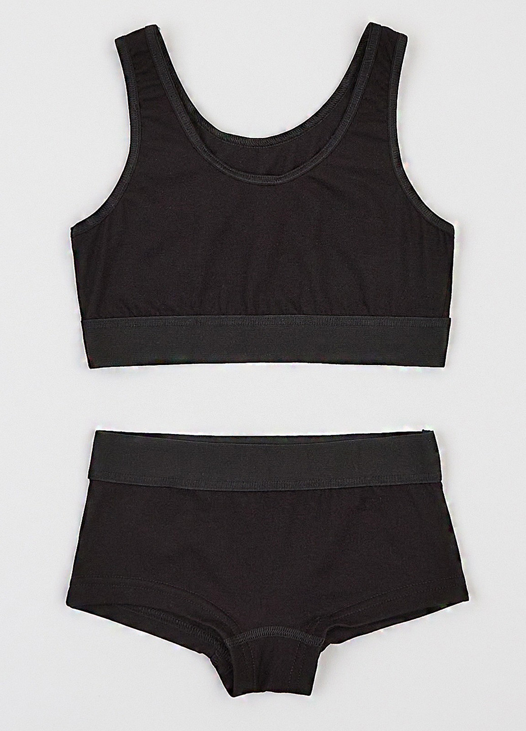 Черный летний комплект (топ, трусики) Ляля