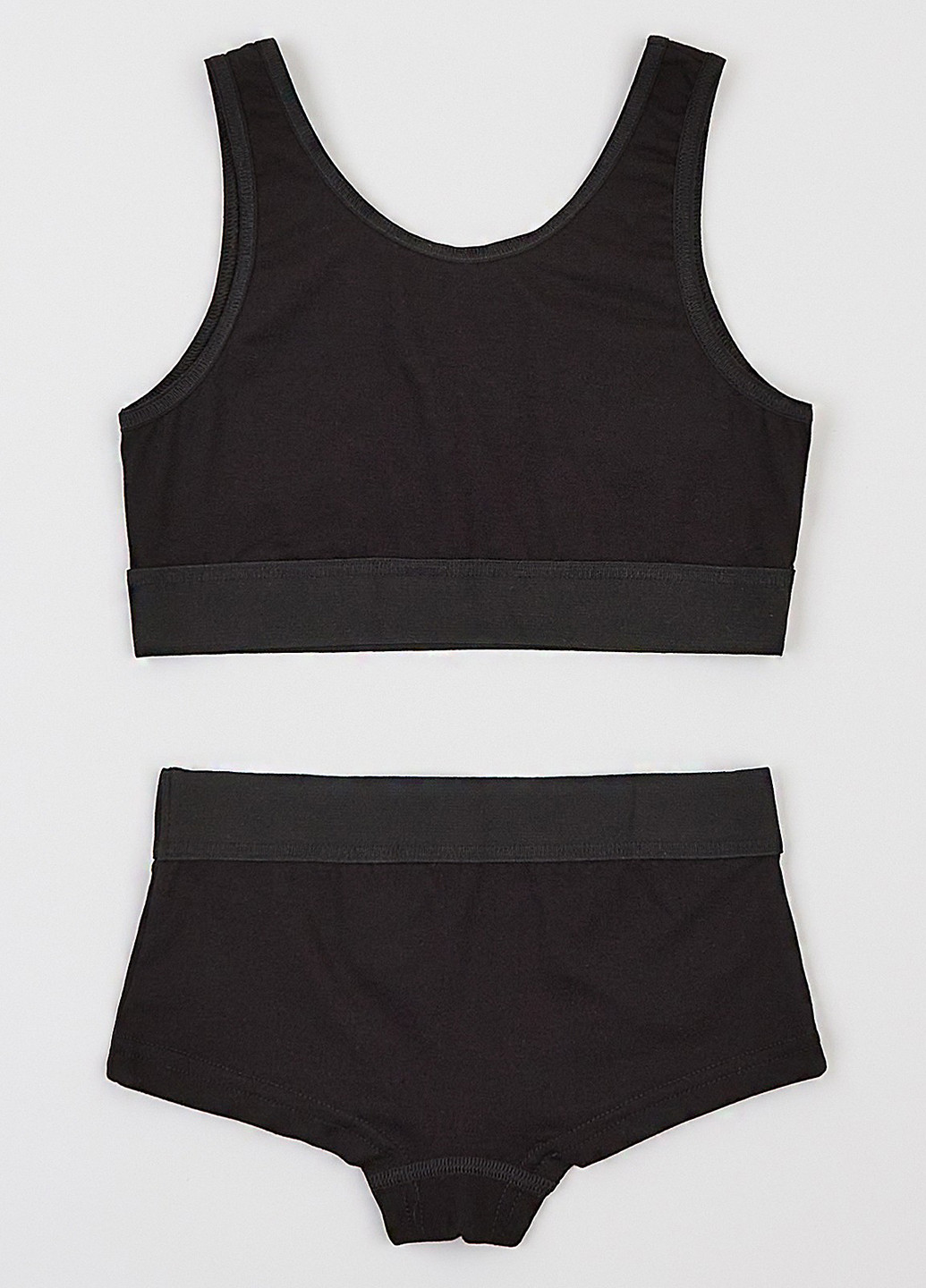 Черный летний комплект (топ, трусики) Ляля