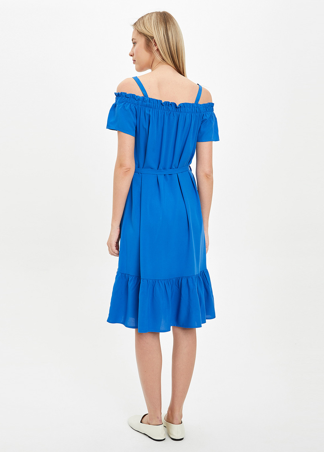Синя кежуал сукня DeFacto