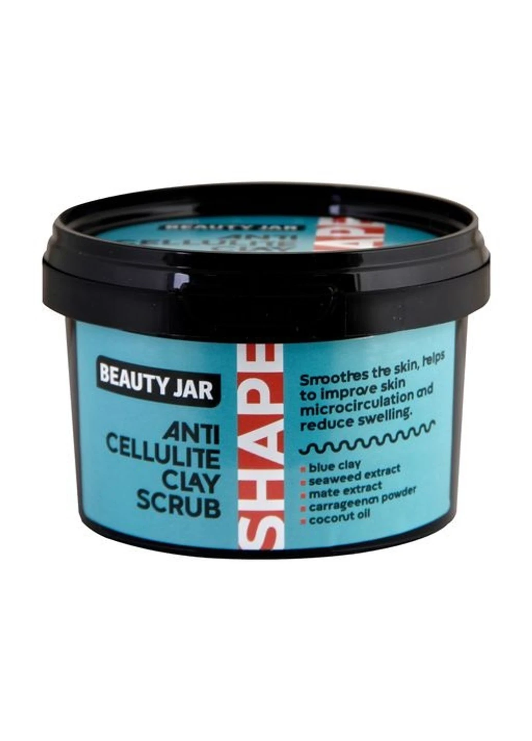 Скраб глиняний антицелюлітний для тіла 380 г Beauty Jar (254404176)