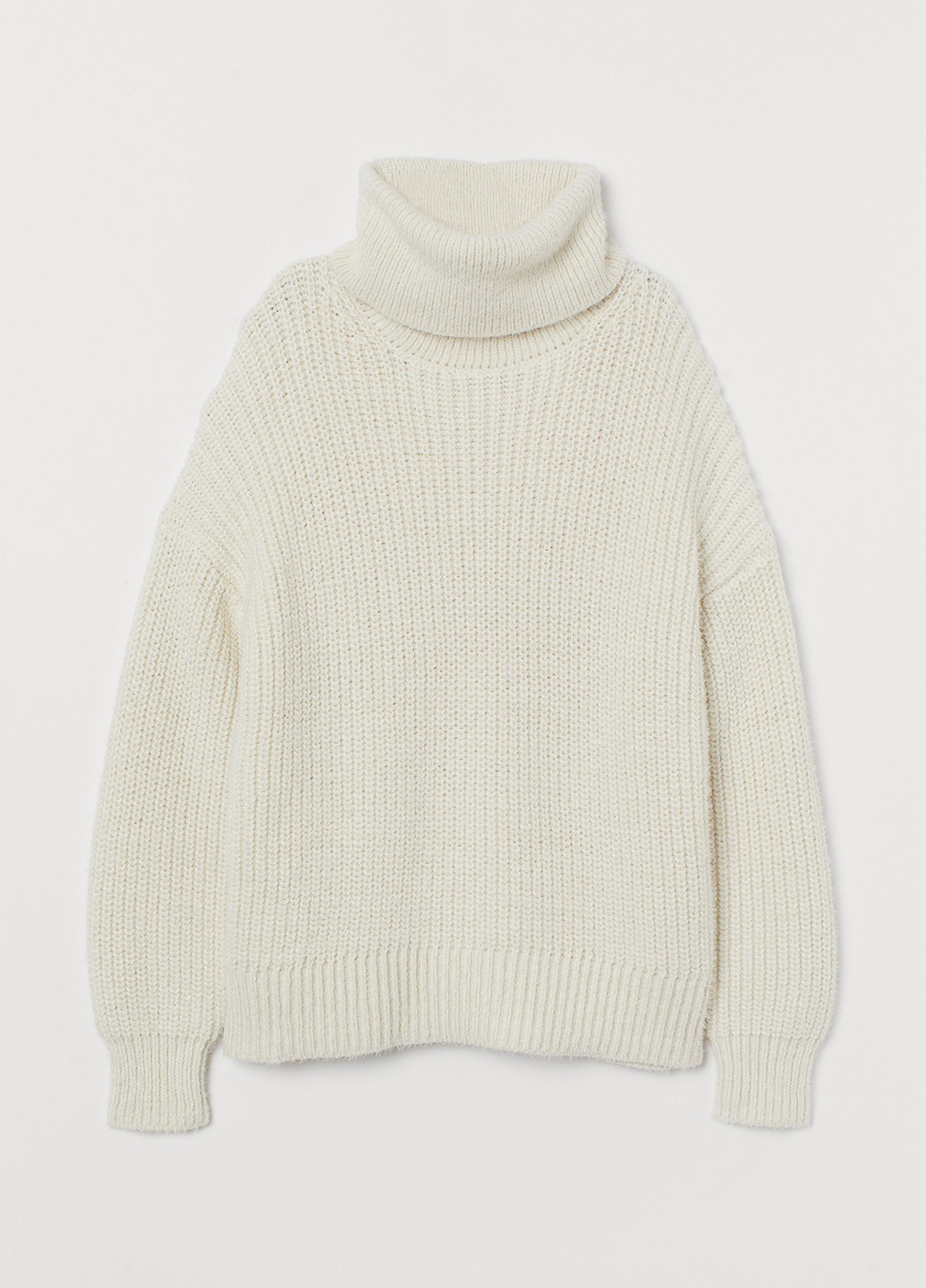 Білий зимовий светр H&M