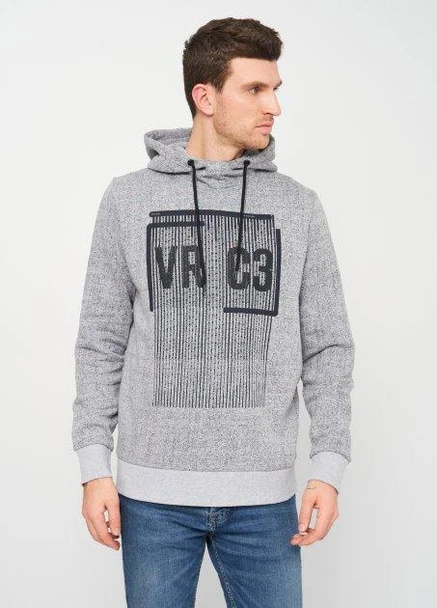 Худі,сірий-чорний з принтом, JACK&JONES (255170654)