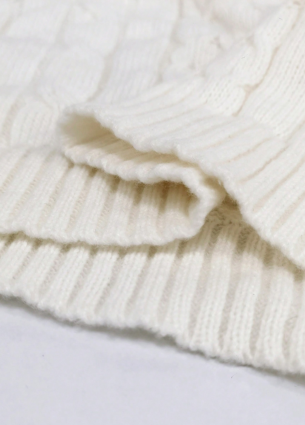 Кремова святковий, кежуал сукня сукня светр, футляр, з відкритою спиною SHEIN однотонна