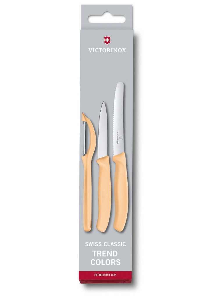 Набір ножів SwissClassic Paring Set 3 шт Universal Orange (6.7116.31L92) Victorinox помаранчевий,