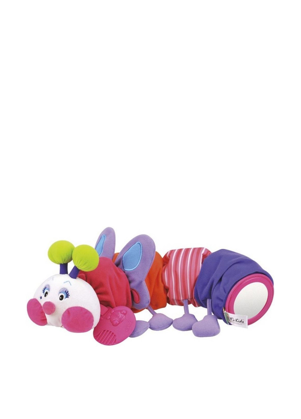 Мягкая игрушка-грызунок Розовая гусеница, 48х13х12 см Ks Kids (286319858)