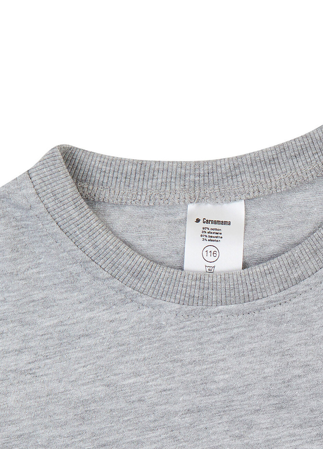 Серая летняя футболка Garnamama