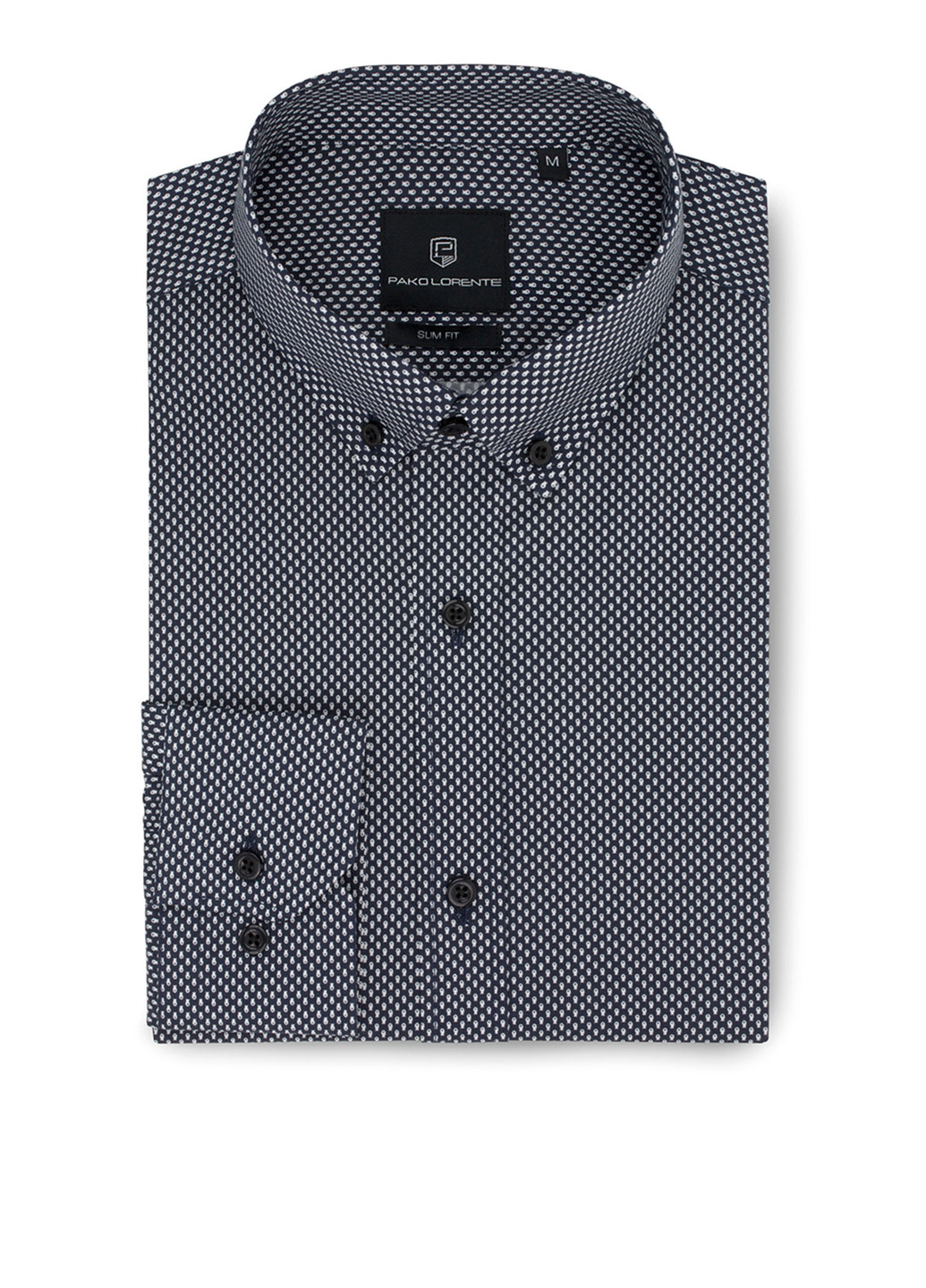 Черная кэжуал рубашка с абстрактным узором Pako Lorente
