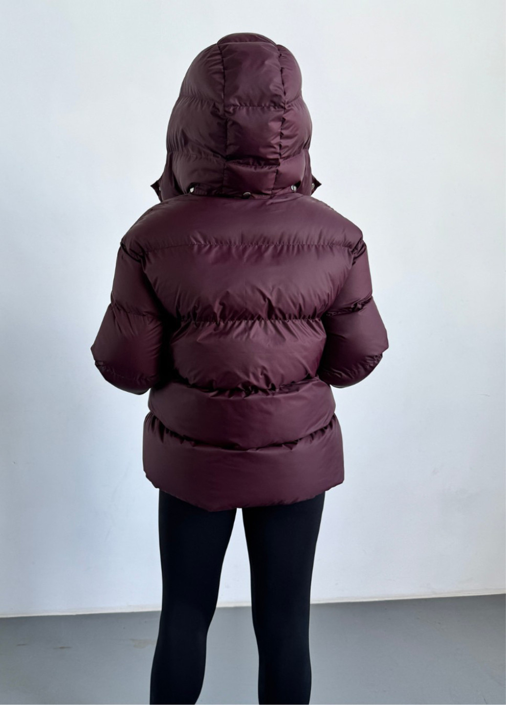 Бордовий зимній Пуховик Eva Classic