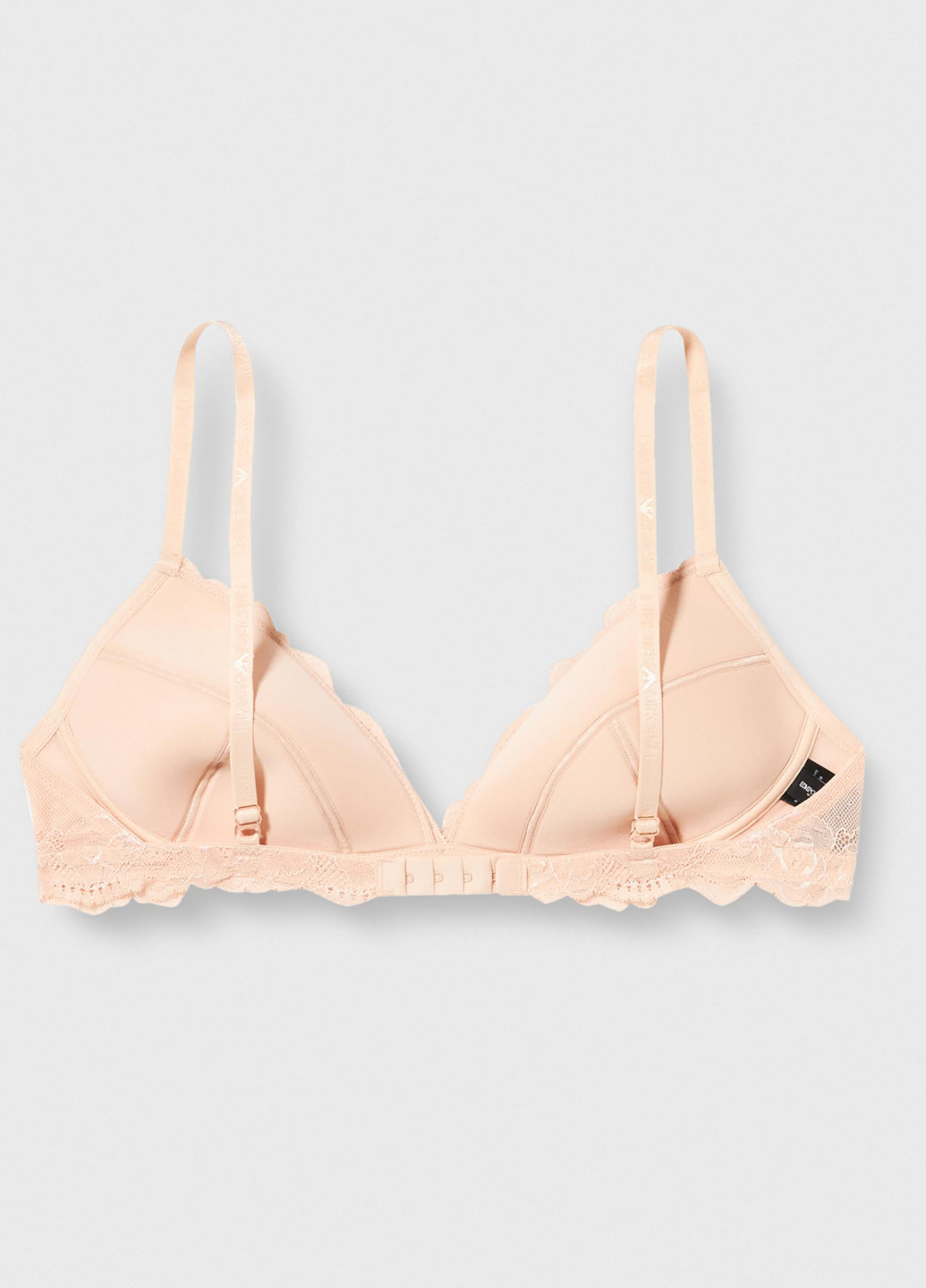 Бежевий балконет бюстгальтер Emporio Armani без кісточок поліамід