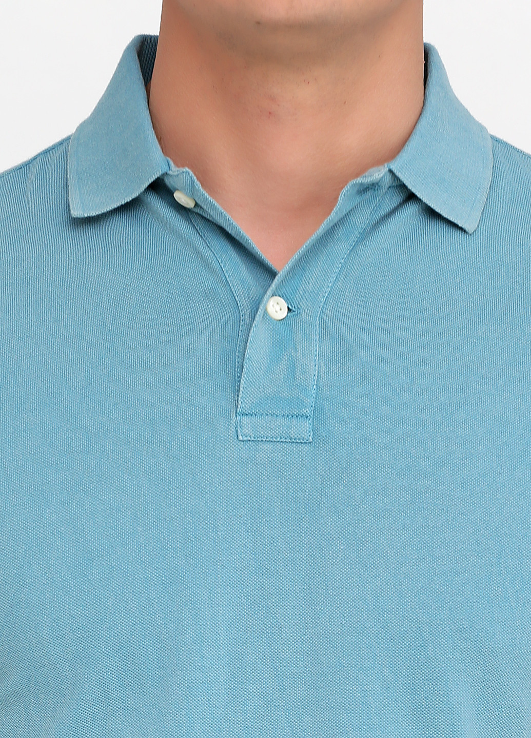 Серо-голубой футболка-поло для мужчин Ralph Lauren однотонная