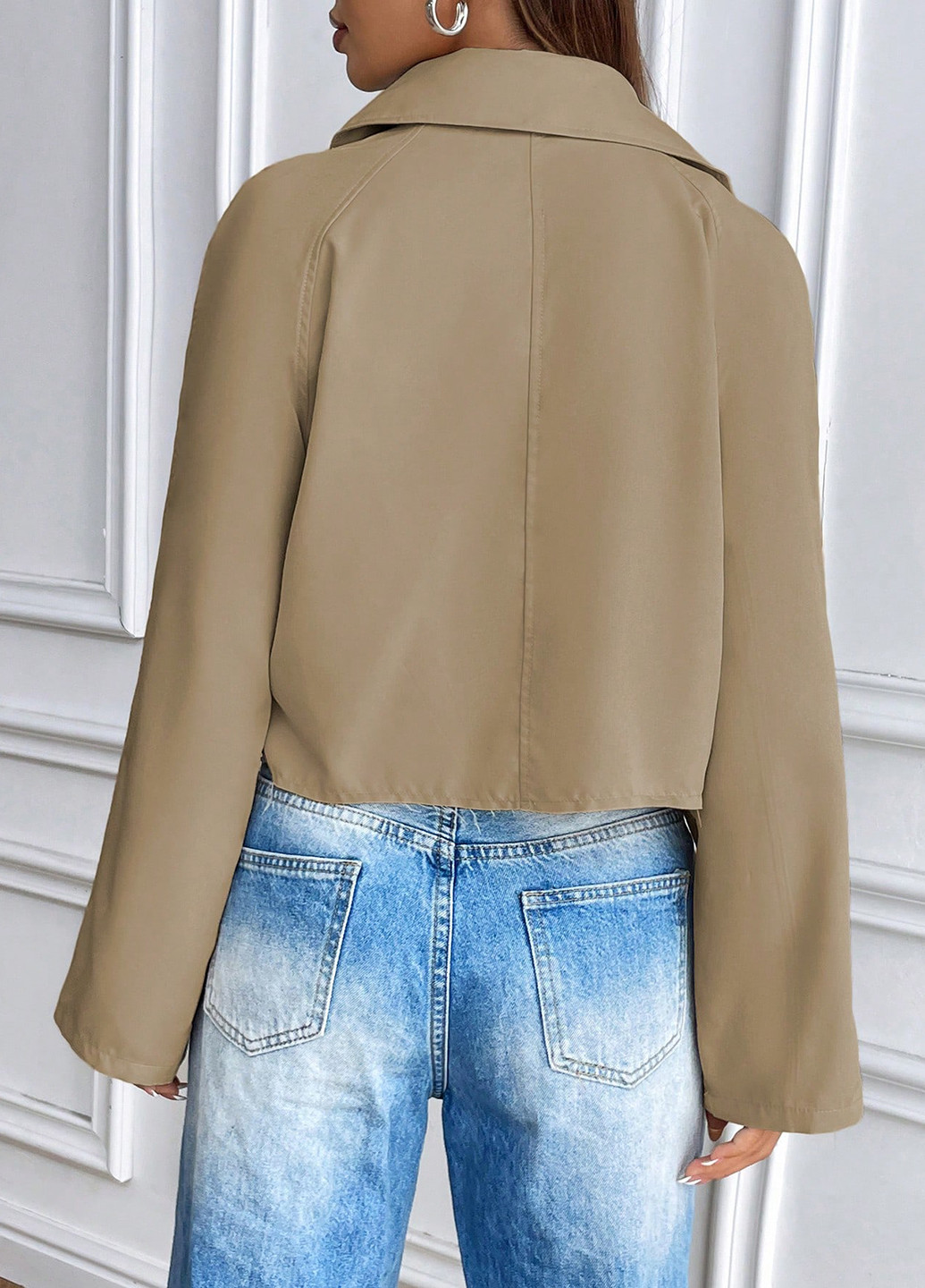 Плащ SHEIN тренчкот на пуговицах демисезон (339052628)