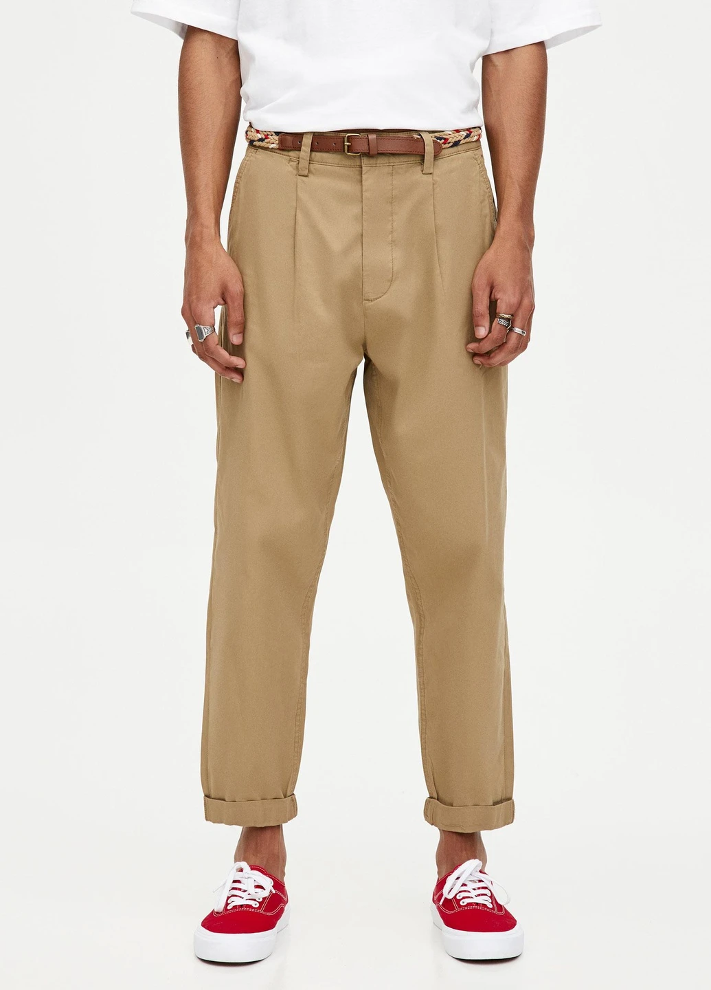 Брюки,коричневий, Pull & Bear (256797689)