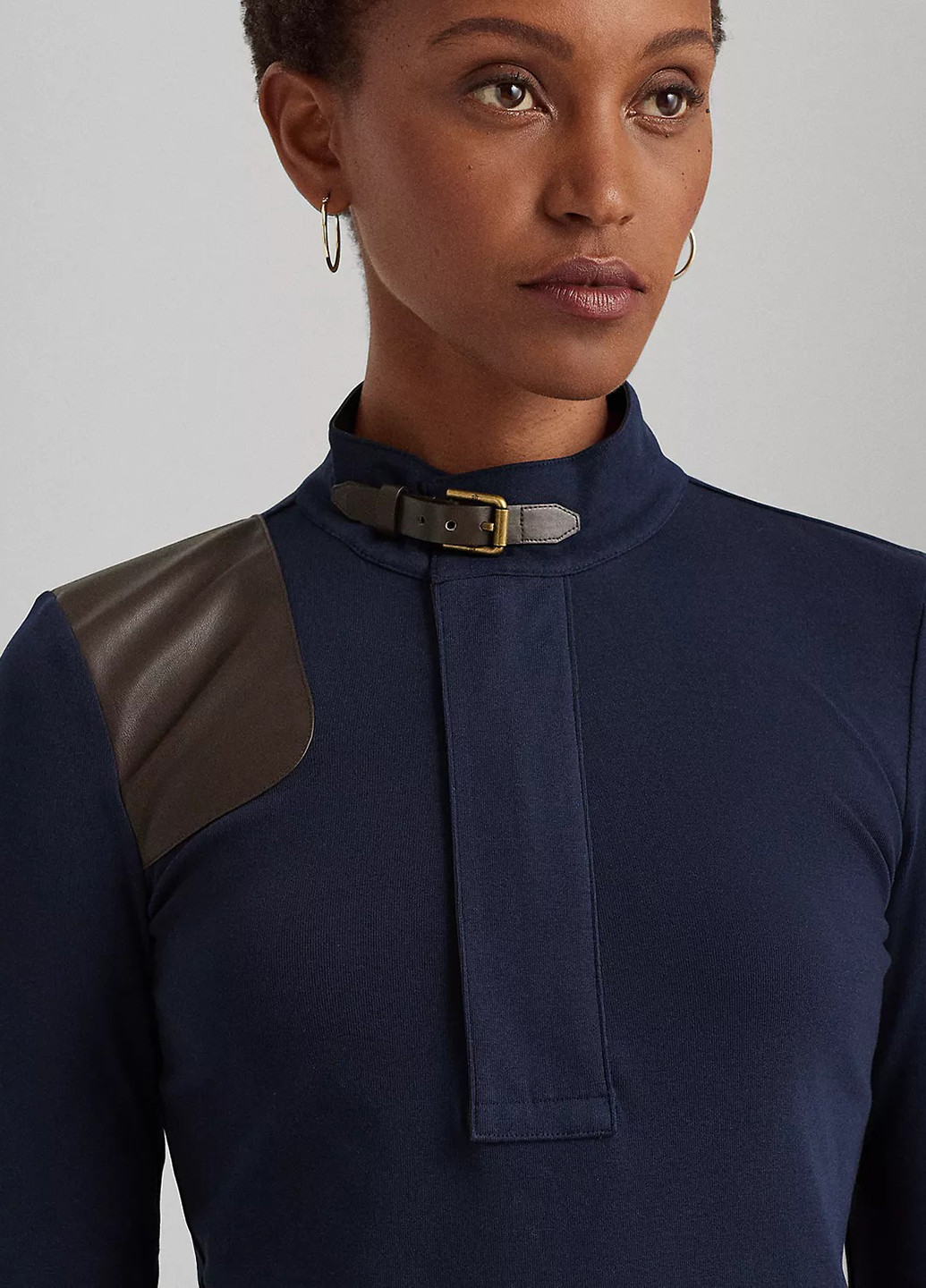 Темно-синя кежуал сукня силуетна Ralph Lauren однотонна