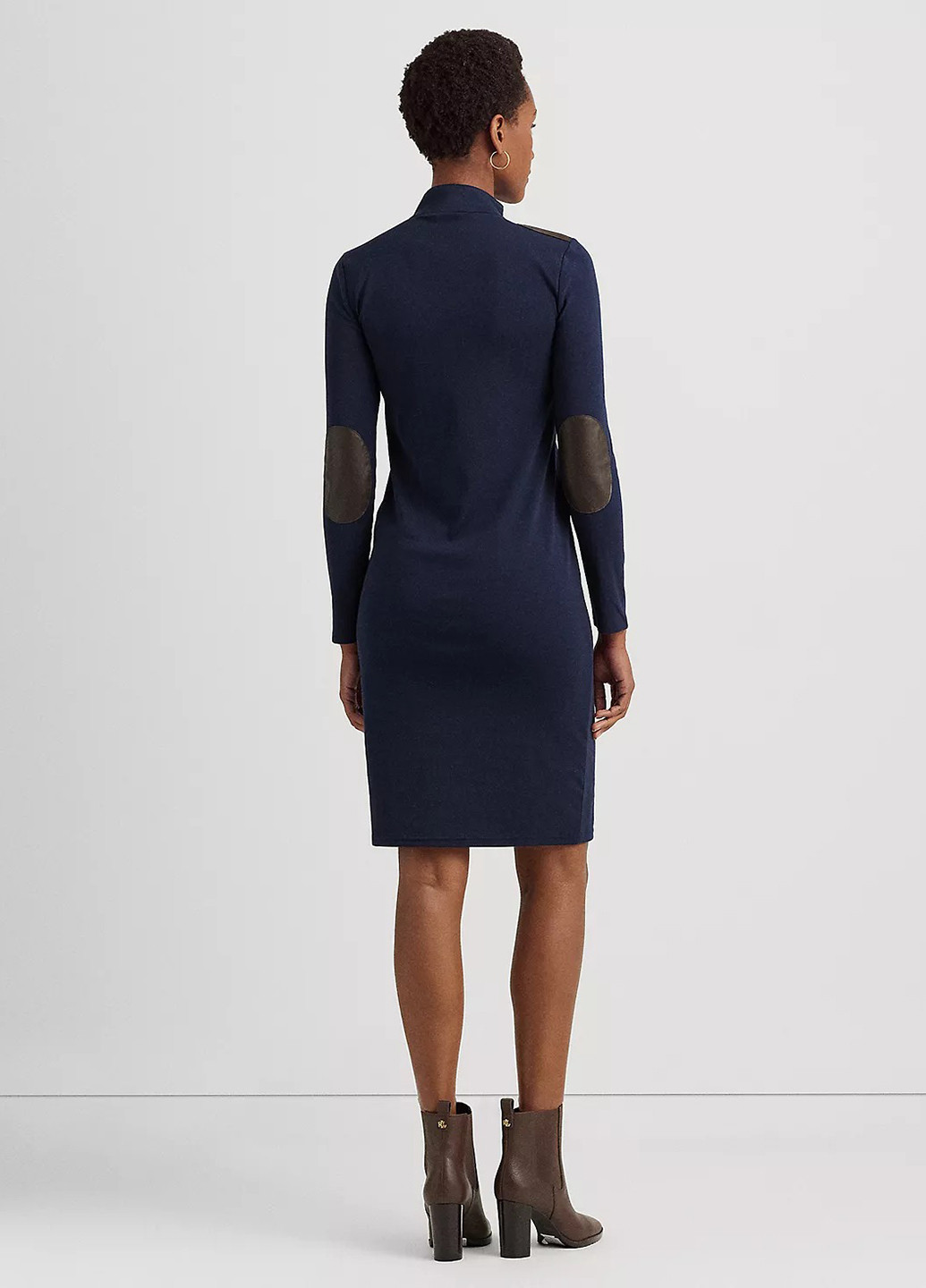Темно-синя кежуал сукня силуетна Ralph Lauren однотонна