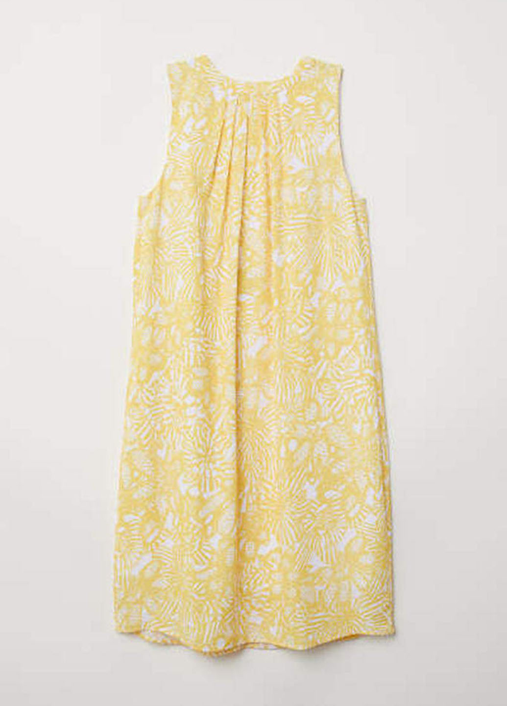 Жовтий кежуал платье H&M з квітковим принтом