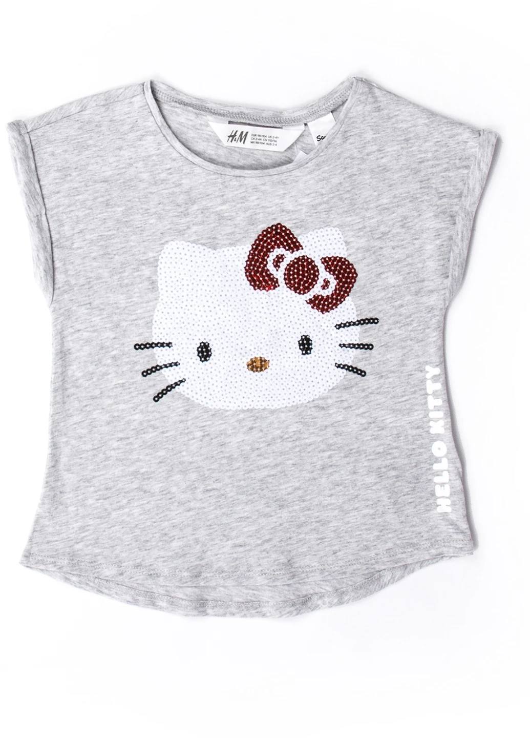 Серая летняя футболка H&M