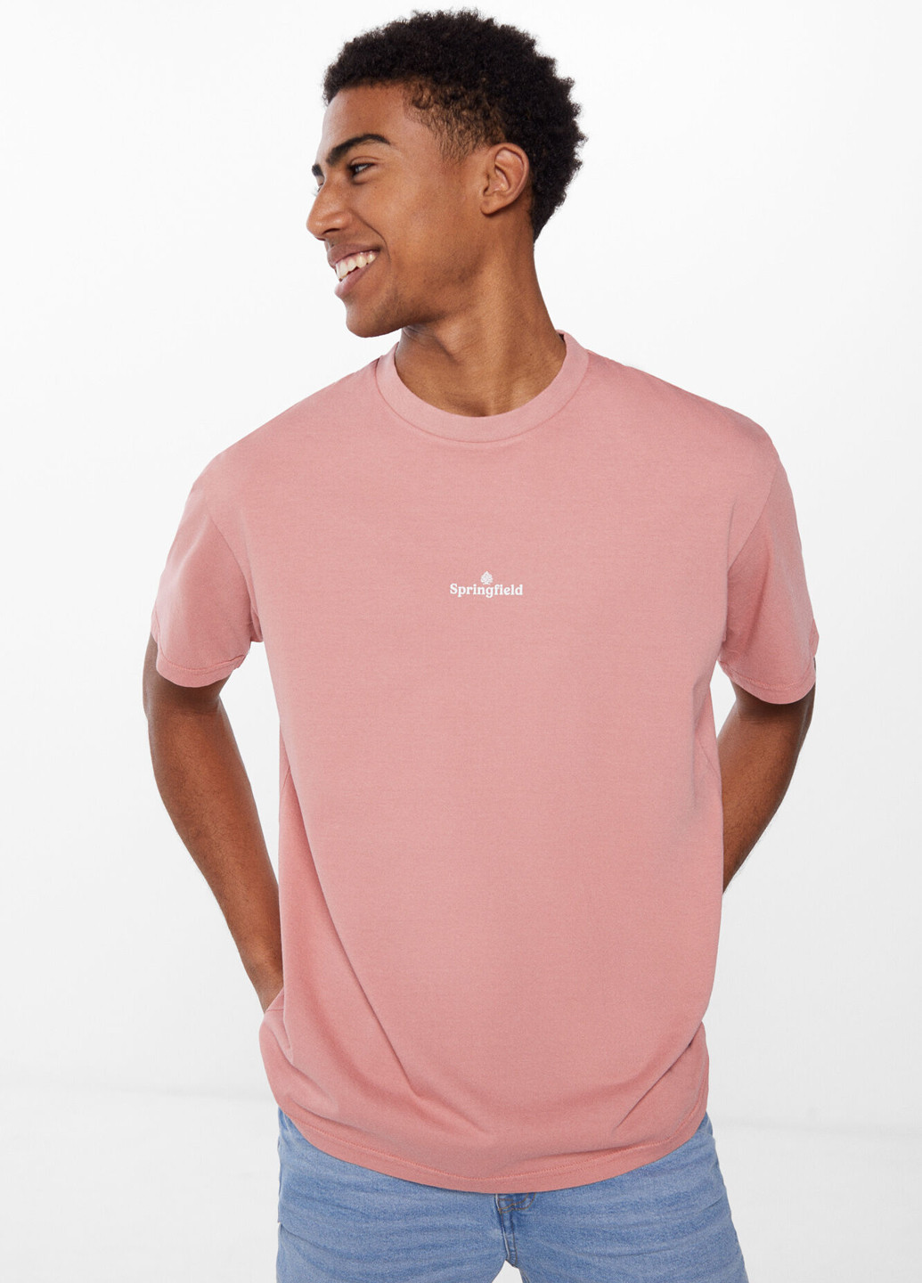Розовая футболка Springfield
