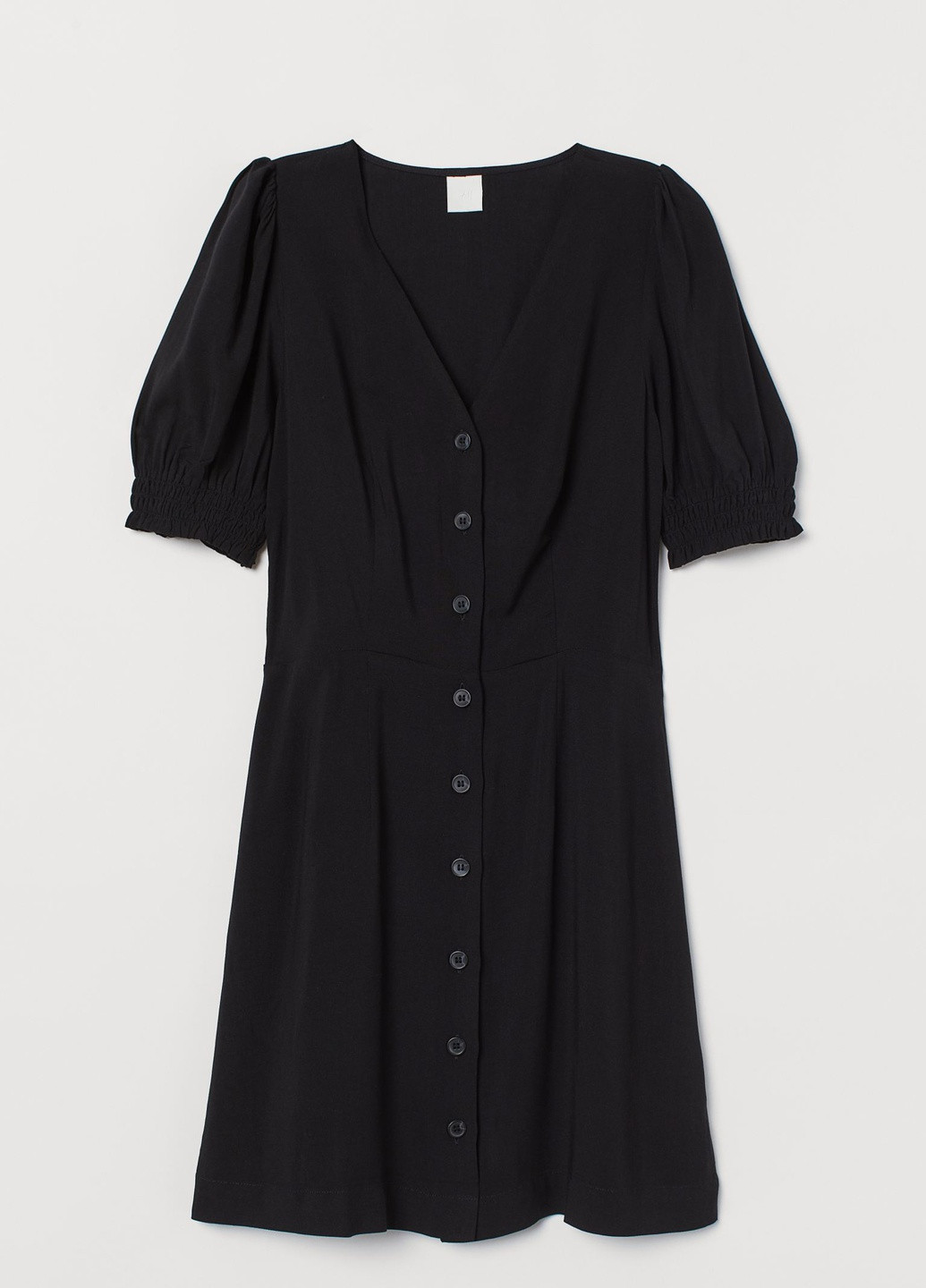 Черное кэжуал платье H&M однотонное