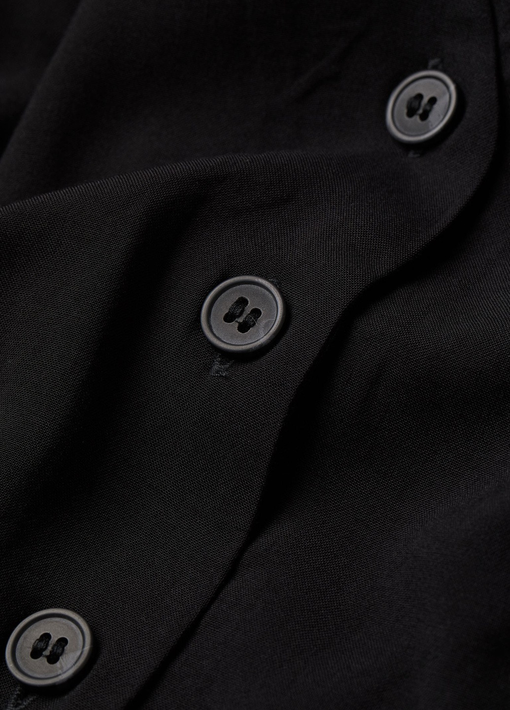 Черное кэжуал платье H&M однотонное