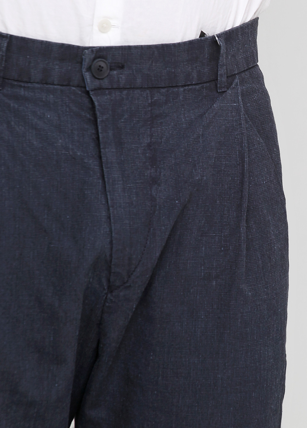 Темно-синие кэжуал демисезонные прямые брюки Drykorn