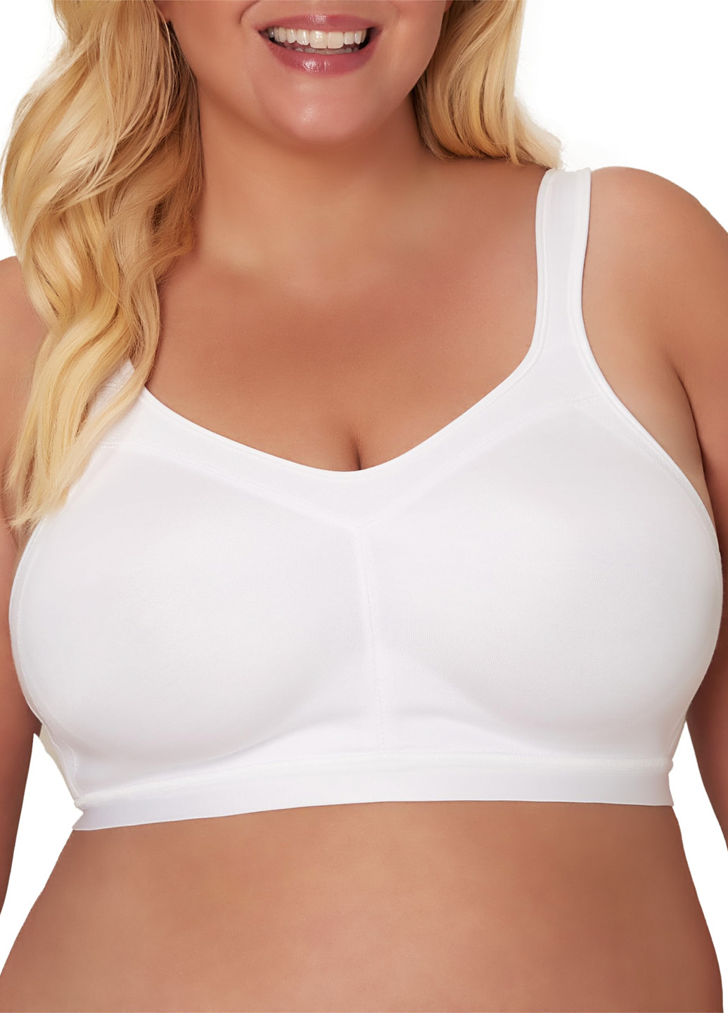 Білий мінімайзер бюстгальтер Playtex без кісточок поліестер