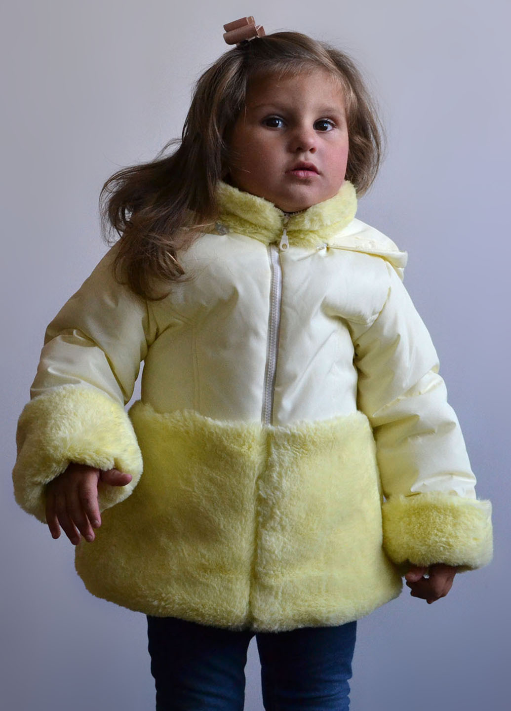 Жовта зимня куртка Piccolo L