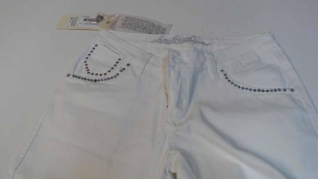 Белые кэжуал демисезонные зауженные брюки Ambruchi