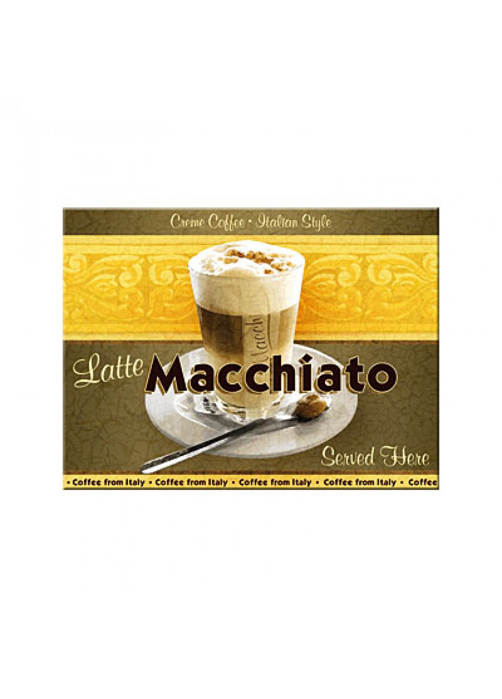 Магнит 8x6 см "Latte Macciato" (14038) Nostalgic Art (215853528)