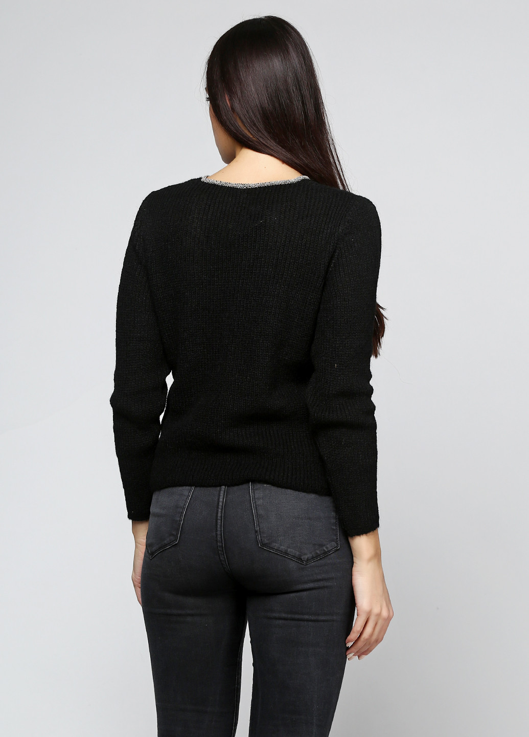 Черный демисезонный пуловер пуловер Folgore Milano