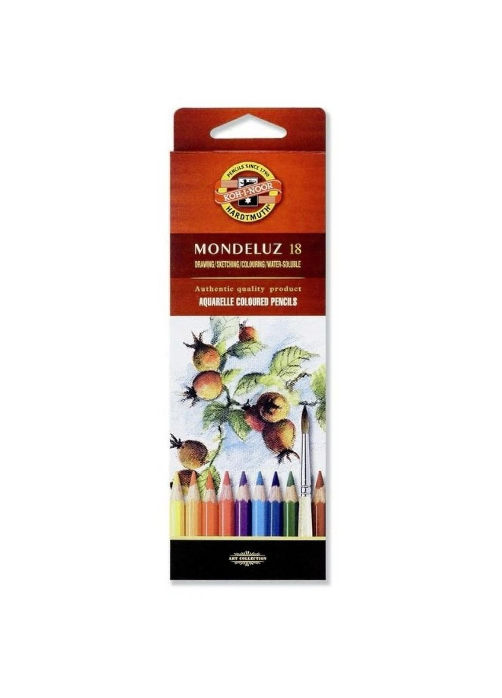 Карандаши цветные Mondeluz акварельные 18 цветов (3717018001KS) Koh-I-Noor (254068664)