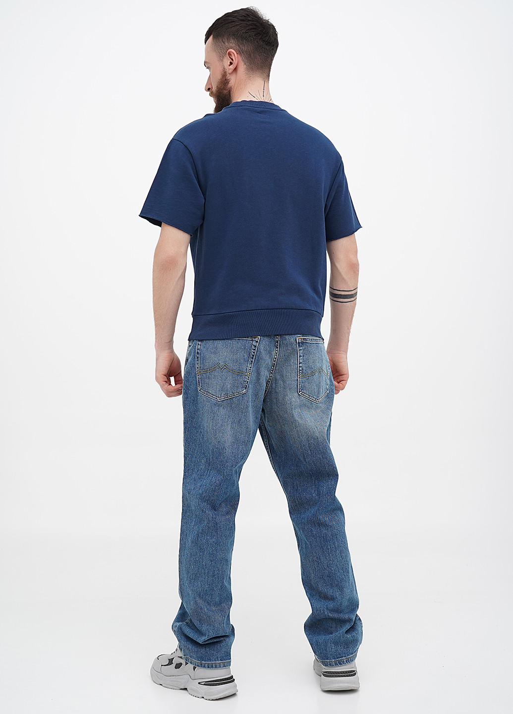 Темно-голубые демисезонные регюлар фит джинсы Mustang