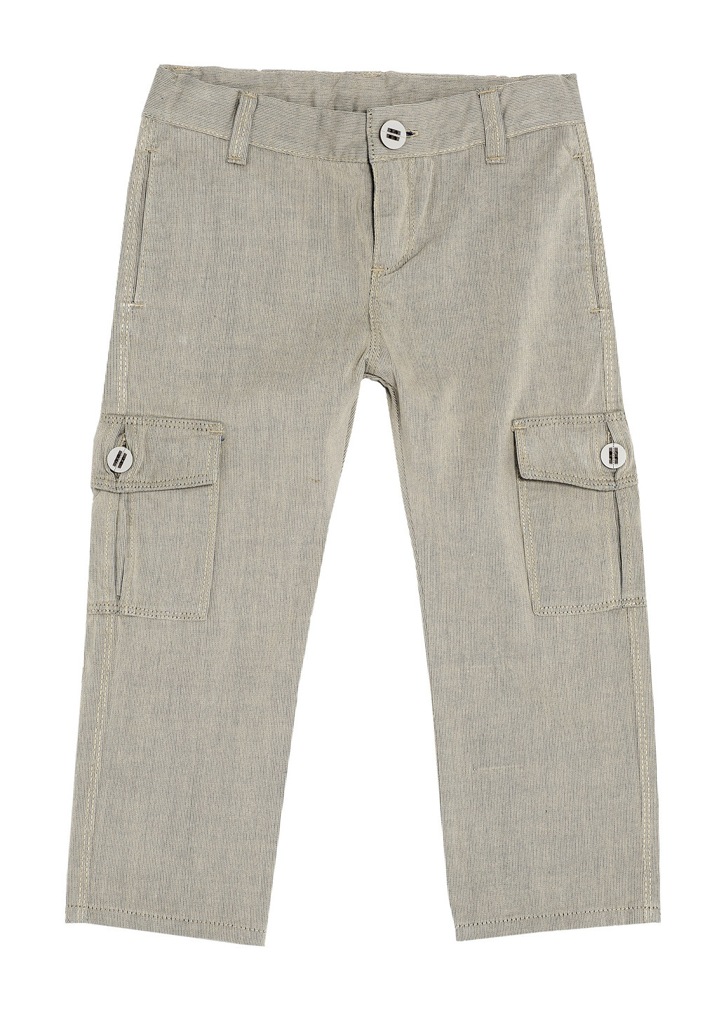 Серо-бежевые кэжуал демисезонные брюки карго Chicco