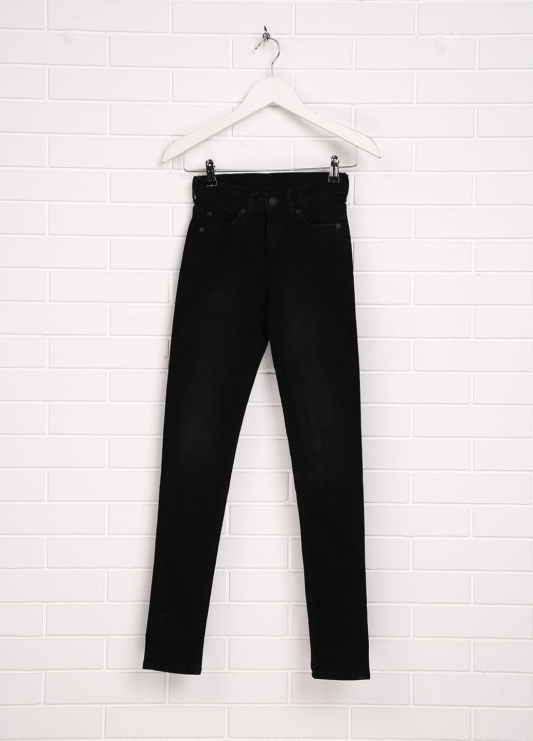 Черные демисезонные скинни джинсы MTWTFSS Weekday